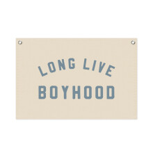 Kids Room Wall Decor Canvas Banner Boyhood 20x30 Inch Playroom Hanging Flag Modern Minimalist Style