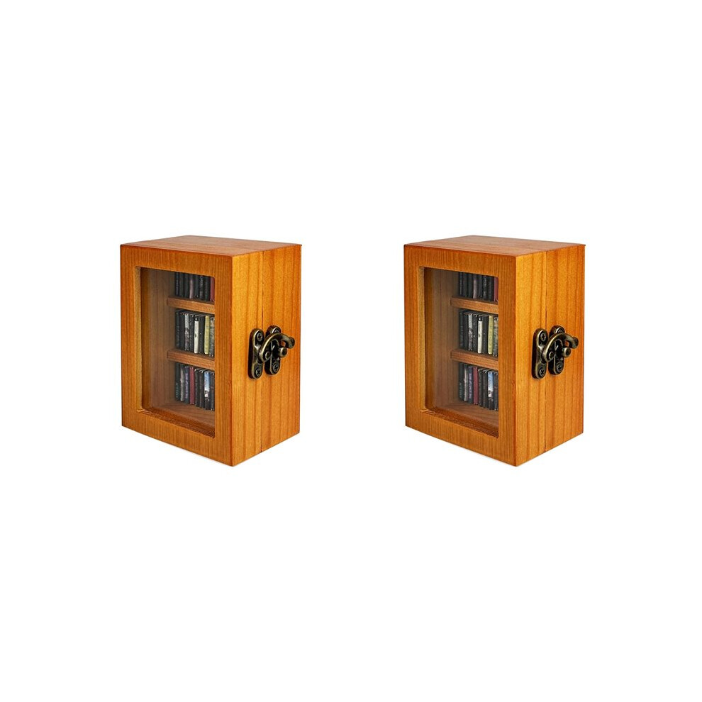 2X Anxiety Bookshelf Bookshelf Miniature Bookshelf Shake Away Your Anxiety Book Library With 120Pcs Books 4713240627390