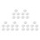 30 Pcs Small Round Transparent Plastic Coin Capsules Box 38mm 1
