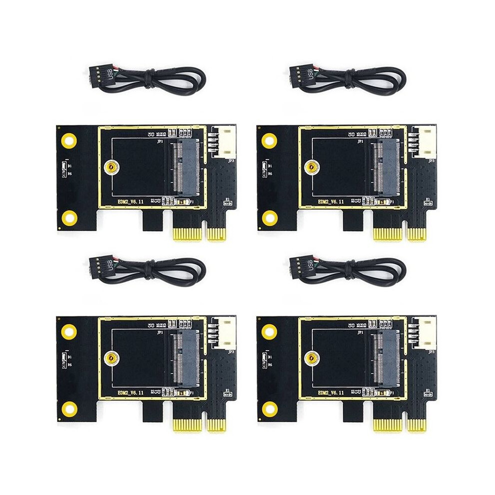 4X Ngff M.2 To Pcie Wireless Network Card Adapter Card Supports 7260 8265 1650 1675X Ax200 Ax210 Network Card 6032356087187