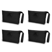 4X Geldtasche mit Schloss, Abschließbare Geldtasche, Wasserdichte Banktasche mit Reißverschluss und Schloss für Bargeld, Handy B