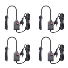 4X Dimmbare 30 LED NäHmaschinenbeleuchtung NäHbeleuchtung für Werkbank Drehmaschine Bohrmaschine Flexibler Arm Arbeitslampe EU Stecker