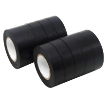 Black Electrical Tape 3/4 Inch x 66ft PVC Insulation Tape Flame Retardant Weather Resistant Heavy Duty for Wiring Automotive Home Repairs