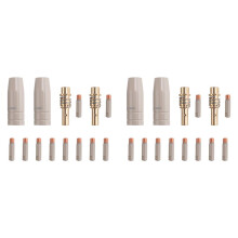 28Pcs 15AK Coating Protection Nozzle Non-Stick Welding Slag European Airless Gas Protection Machine Protective Sleeve