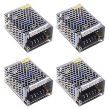 4X AC 100V - 240V to 5V 5A 25W Voltage Converter Switches Power Supply Part for Guided Stripes