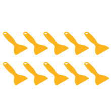 10X Vinyl Film Wrap Yellow Plastic Foils Cleaner Scraper Air Bubble Remover Stickers Install Tools Squeegee