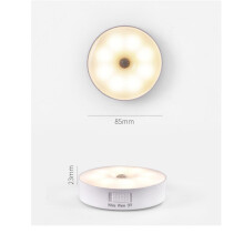 2X Motion Sensor LED Light USB Nightlights Chargeable Lamp for Kitchen Bedroom Stairs Hallway Cabinet Closet Wardrobe