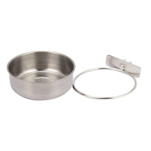 6 Pack Vogel Papagei Futter Tassen mit Klemme Edelstahl Futter NäPfe Dish Feeder für Nymphensittich, Conure, Wellensittiche, Sittich Papagei, Ara,