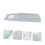 2 Pack Wall Mount Time Card Rack, Expandable MultiSlot Holder for ID Badges, PP Plastic 2