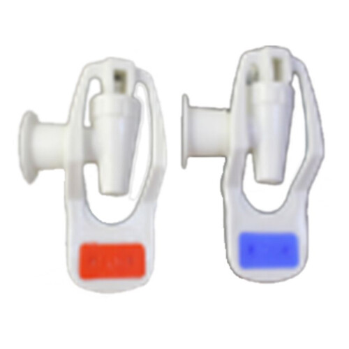 Water Dispenser Replacement Push Type White Plastic Tap Faucet 10 Pcs 2