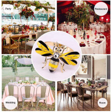 Set of 20 Bee Napkin Buckle Napkin Ring Alloy Insect Diamond Buckle Paper Towels Napkin Holder