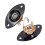 Oval Indented Guitar Jack Plate30 BK Oval Indented Guitar Jack Plate & Socket Black High Quality, 2 Pack 3