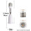 E26 E27 Light Socket Extender 4.5 Inch Adjustable 360 Rotation Flexible Bulb Adapter 3 Pack 2