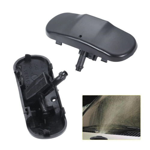 2KD955985 Windscreen Washer Jet Nozzle Pair Black Exact Fit Replacement for Car Windshield 1