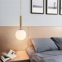 Moderne Scandinavische Glazen Bol LED-Hanglamp voor de Eetkamer en Keuken