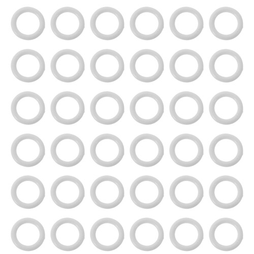 200Pcs Reusable Plastic Round Curtain Grommets White for Home Curtains