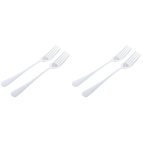 2 Count Stainless Steel Kitchen Utensils Dinner Forks Table Salad