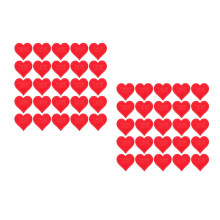 200Pcs Red Heart Shaped Fabric Confetti for Valentines Day Decor