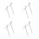 8Pcs Silver Metal Beehive Stand Base Bee Frame Holder for Home 1