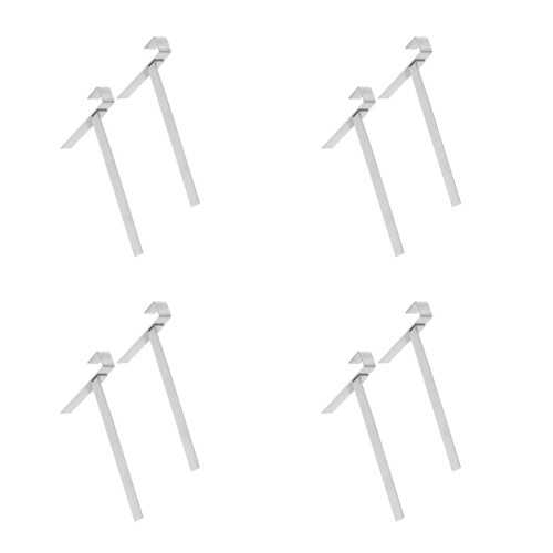 8Pcs Silver Metal Beehive Stand Base Bee Frame Holder for Home