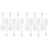 12Pcs White Ceramic Food Spoons Elegant Design for Home Kitchen Dining 1