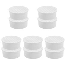 10Pcs White Plastic Floor Drain Cover Insert for Home Use