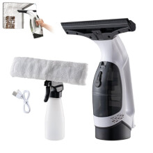 Cordless Window Vacuum Cleaner with Powerful Suction, Rechargeable Water Tank for Glass, Mirrors, Showers and Car Glass