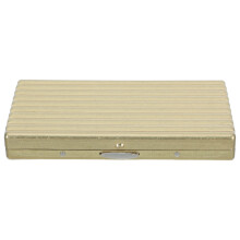 Vintage Style Metal Slim Case Moisture Proof Light Gold