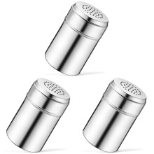 3 Pack Powder Shaker Bottle Seasoning For Kitchen Condiment Bottles