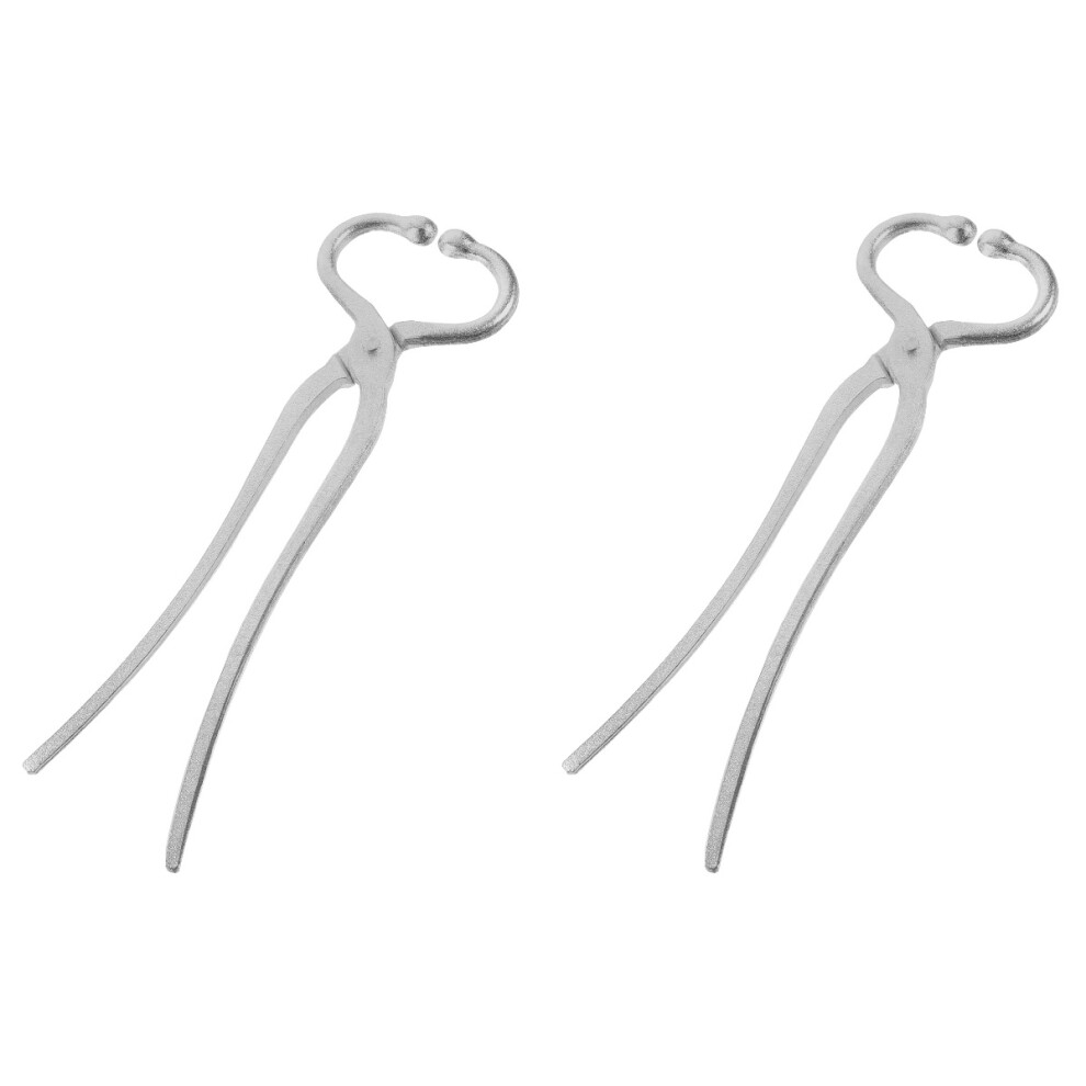 Photos - Climbing Gear 2Pcs Livestock Stainless Steel Nose Ring Cattle Traction Ring Silver