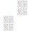 4Sets Farbige PVC Fenstersticker Sternförmige Selbstklebend 2