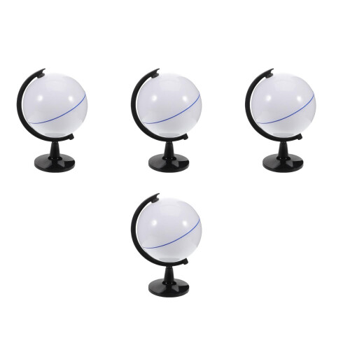 4Pcs Plastic DIY Coloring Globe Model Rewritable Multi-Color Craft Toy