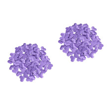 200Pcs Love Heart Shape Purple Sponge Confetti for Romantic Events