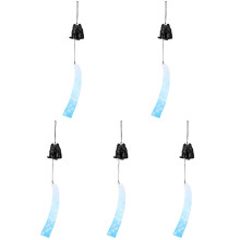 5Pcs Iron Bell Chimes Hanging Wind Bells for Outdoor Garden Decor