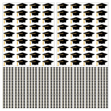 Self-Adhesive College Grad Stickers for Hats and Party Favors