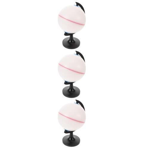 3Pcs Plastic White DIY Globe for Kids Learning and Classroom Use