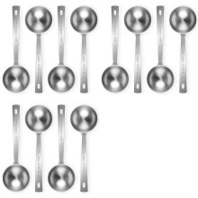 12Pcs Coffee Scoop Spoon - 1 Tablespoon Measuring Spoon, 15ML Stainless Steel Coffee Spoons, Long Handle Measuring Scoop