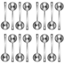 16Pcs Coffee Scoop Spoon - 1 Tablespoon Measuring Spoon, 15ML Stainless Steel Coffee Spoons, Long Handle Measuring Scoop