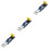 3Pcs Portable USB to Serial + Adapter Dark Blue Fast Converter 4