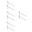 8Pcs Silver Metal Beehive Stand Base Bee Frame Holder for Home 2