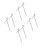 8Pcs Silver Metal Beehive Stand Base Bee Frame Holder for Home 3