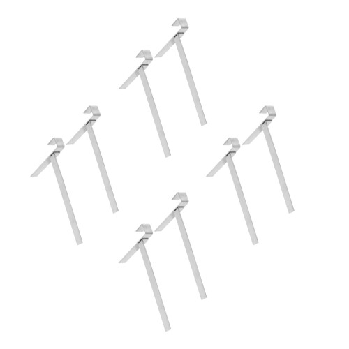 8Pcs Silver Metal Beehive Stand Base Bee Frame Holder for Home 2