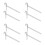 8Pcs Silver Metal Beehive Stand Base Bee Frame Holder for Home 4