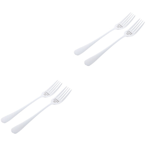 2 Count Stainless Steel Kitchen Utensils Dinner Forks Table Salad 1