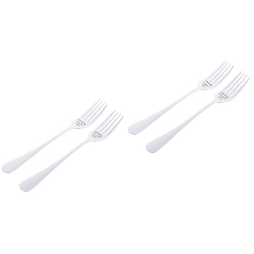 2 Count Stainless Steel Kitchen Utensils Dinner Forks Table Salad 2