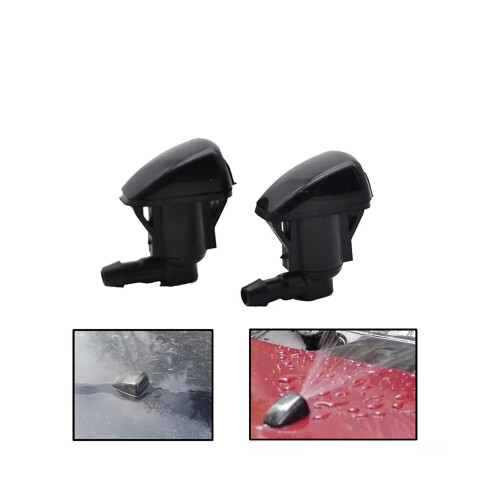 Front Windshield Washer Nozzle with Full Coverage Spray for Toyota Land Cruiser Prado Corolla 1