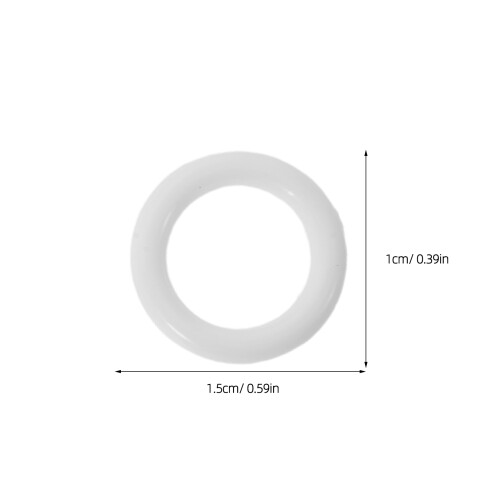 200Pcs Reusable Plastic Round Curtain Grommets White for Home Curtains 1