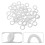 200Pcs Reusable Plastic Round Curtain Grommets White for Home Curtains 6