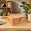 Padlock Ready Woven Storage Bin with Lid Private Keepsake Box 3