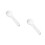 2Pcs Folding White Spoons for Ice Cream and Dessert Enjoyment 5